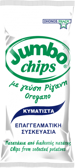 Chips Ρίγανη Κυματιστά 280gr JUMBO 9τμχ/κιβ